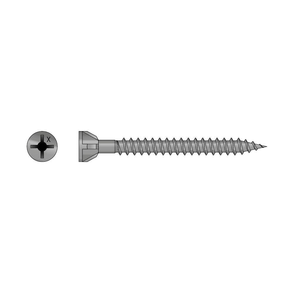 FBCS Vis pour plaque fibro-ciment sur support bois ou acier - Impreg® +