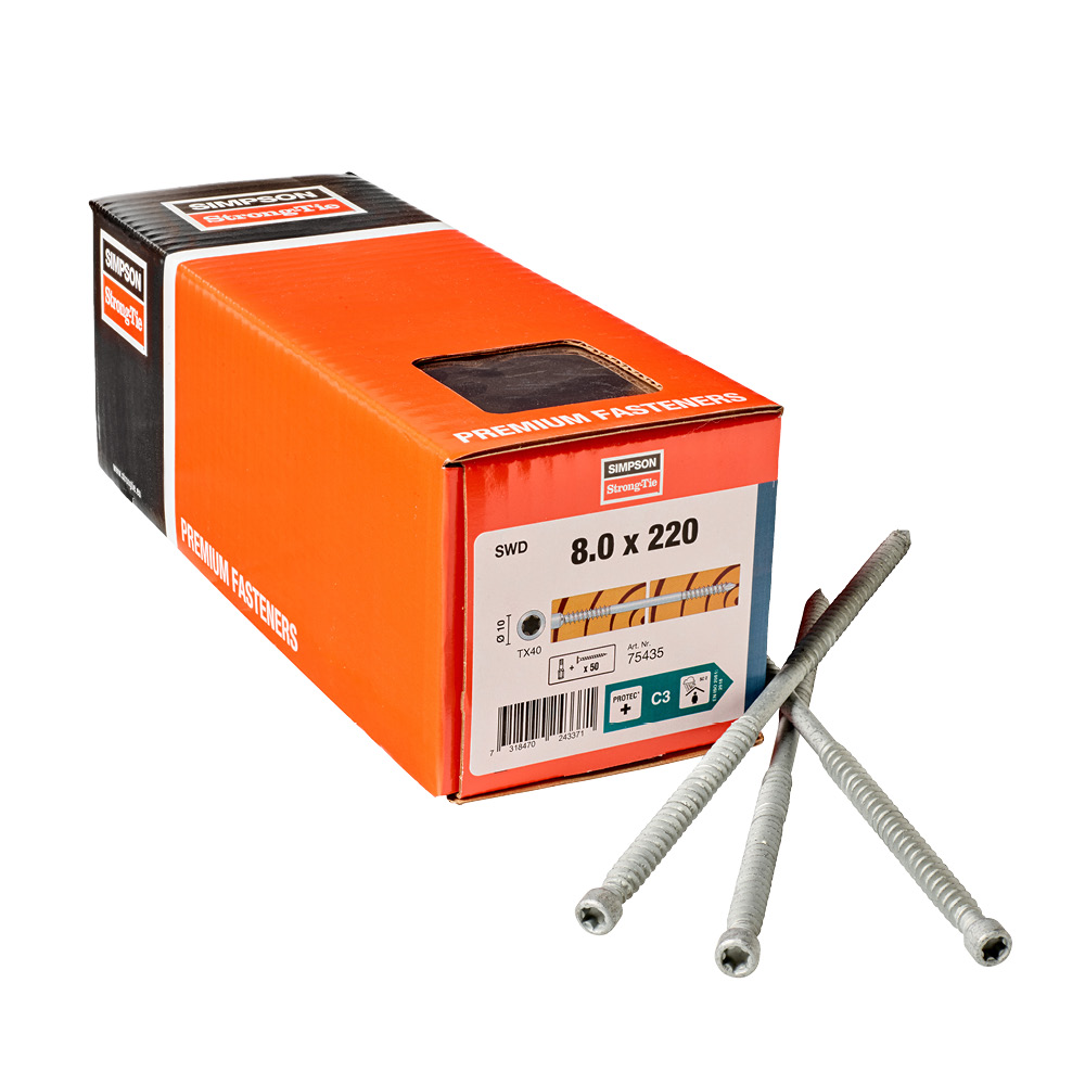 SWD Vis à bois structurelle à double filetage différencié