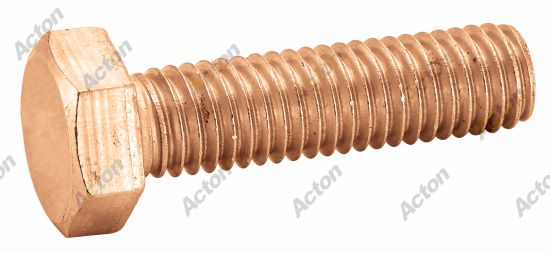 Vis à métaux tête hexagonale filetage total DIN 933 laiton Acton