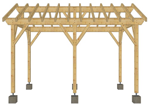 Carport en épicéa Grande Sur 4