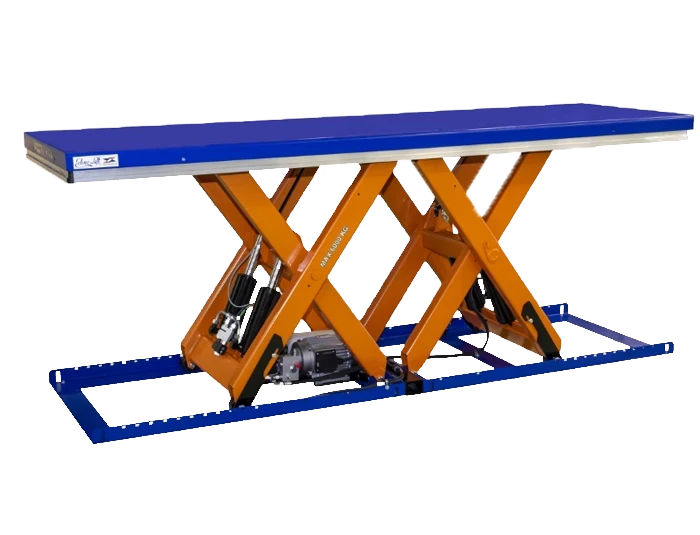 Table élévatrice double ciseaux horizontaux 10 t