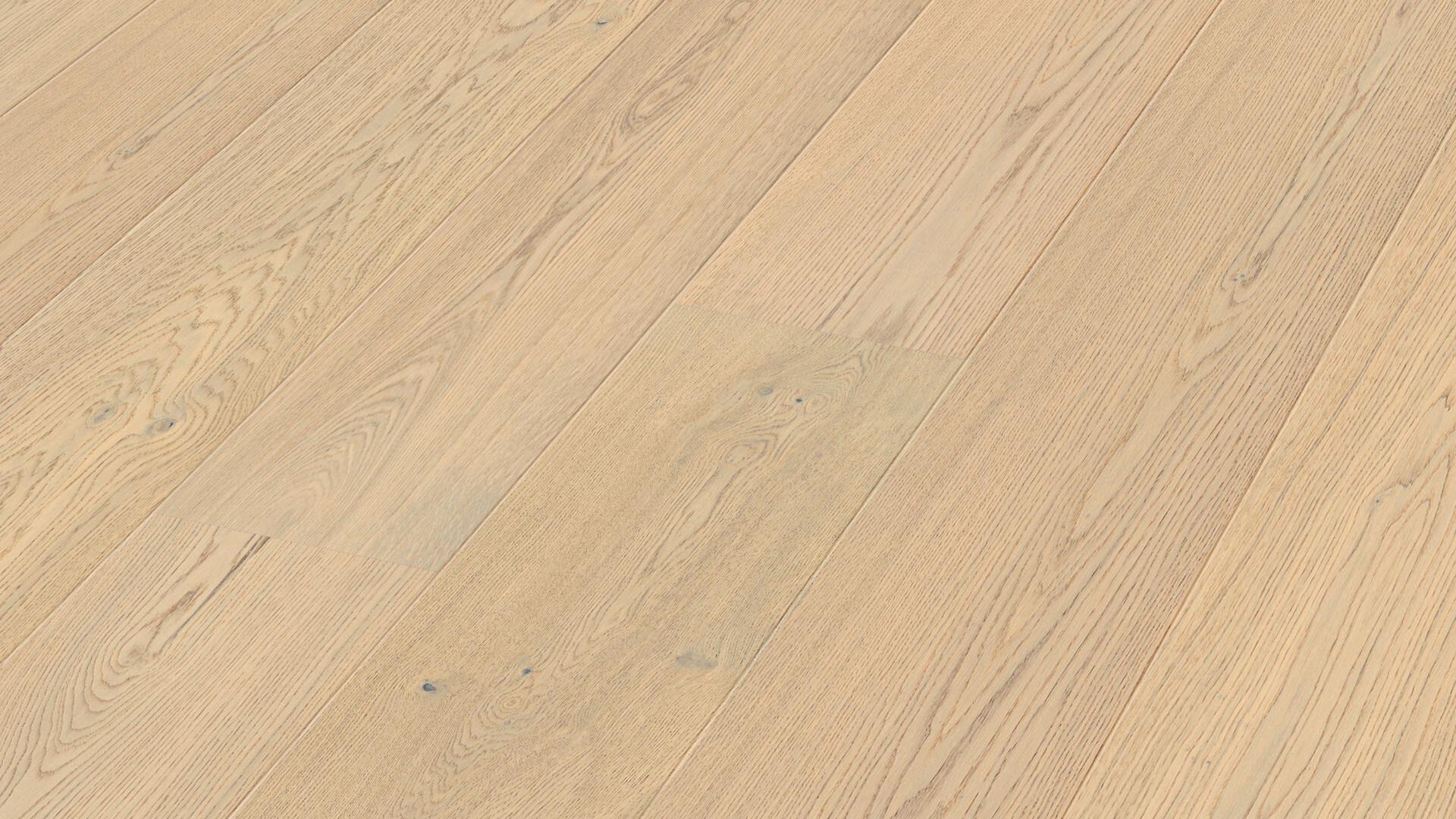 Lame de parquet contrecollé MEISTER Lindura HD 400 chêne Milk cream oak lively
