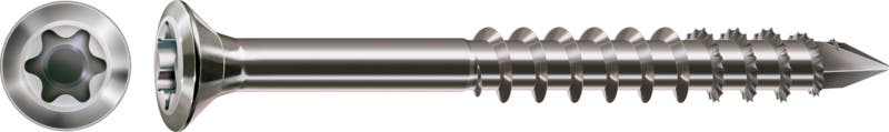 Vis pour façade SPAX inox A2 tête extra petite