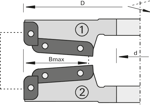5540 Porte-outils plate-bandes LEUCO - Silverline 2