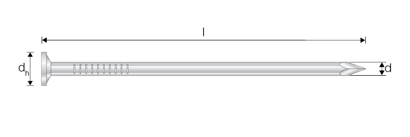 FIRKU Pointe cannelée tête plate intérieur 3