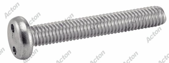 Vis à métaux tête cylindrique inviolable -snake eyes- inox A2 Acton