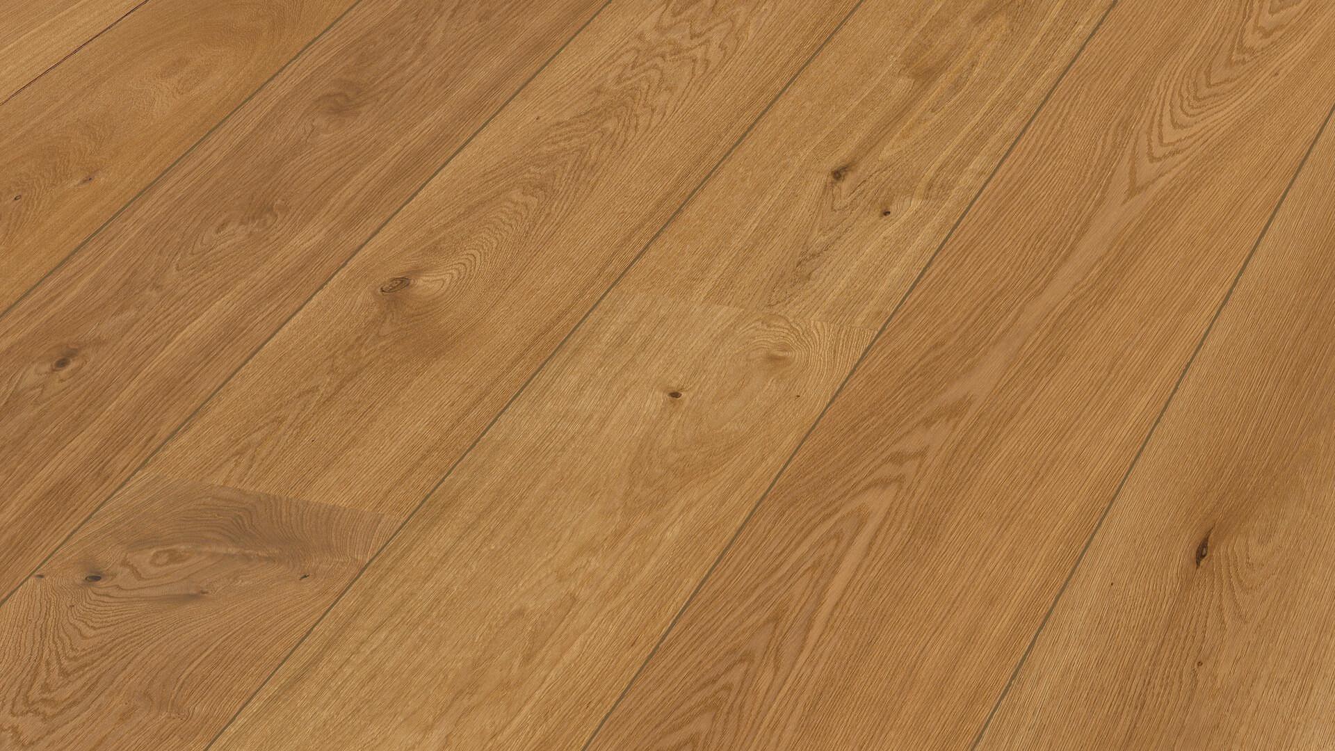 Lame de parquet contrecollé MEISTER Lindura HD 400 chêne Oak lively huilé