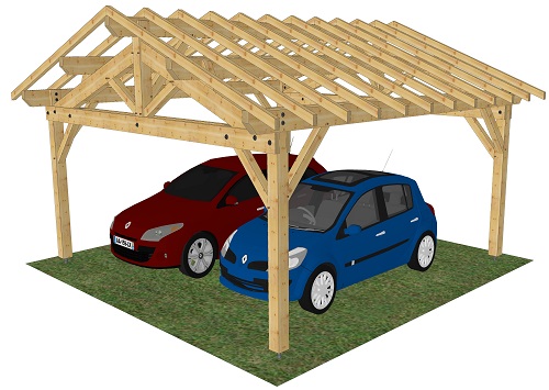 Carport en épicéa Grand Veymont
