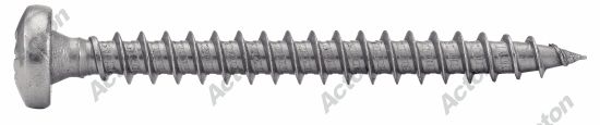Vis pour bois aggloméré tête cylindrique pozidrive inox A4 Acton 2