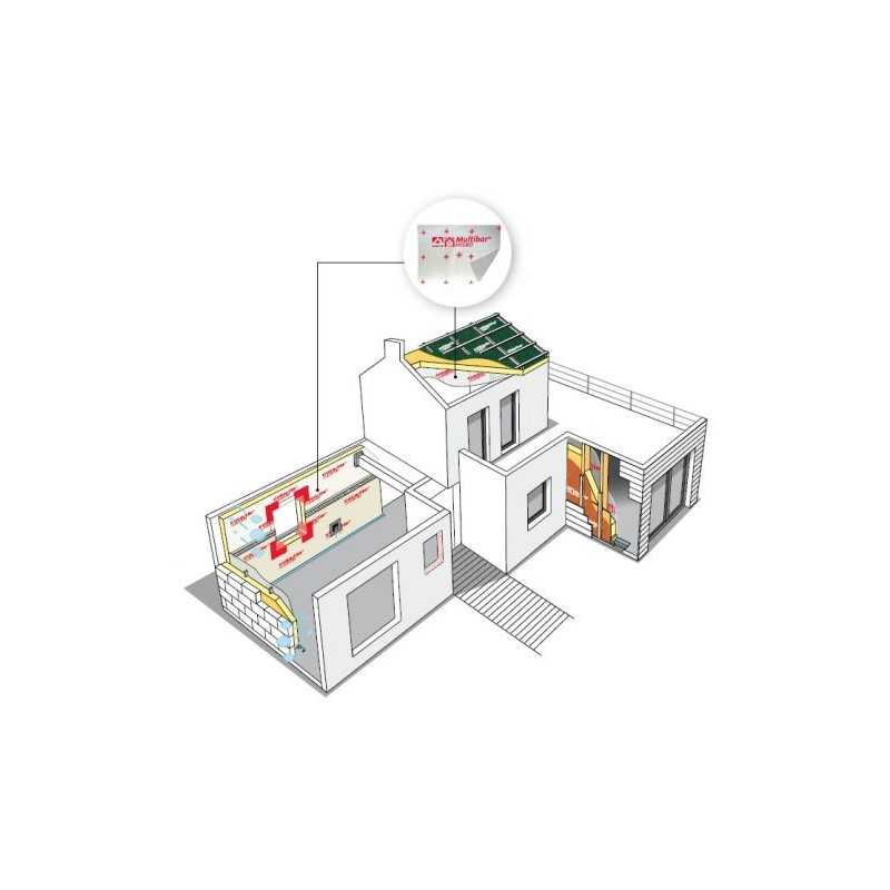75 m² - Régulateur de Vapeur à diffusion variable Multibar HYGRO 4