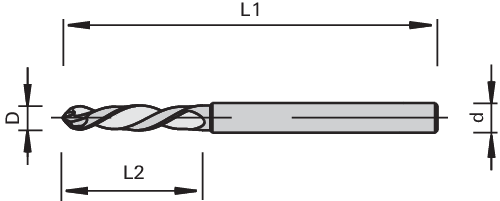 CD050 Mèche monobloc 90/30 DP LEUCO 2