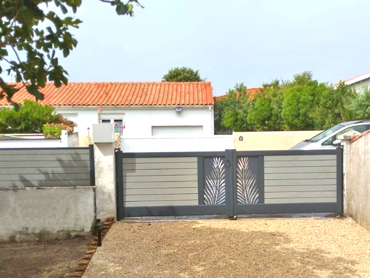Portail Battant Basalte 10