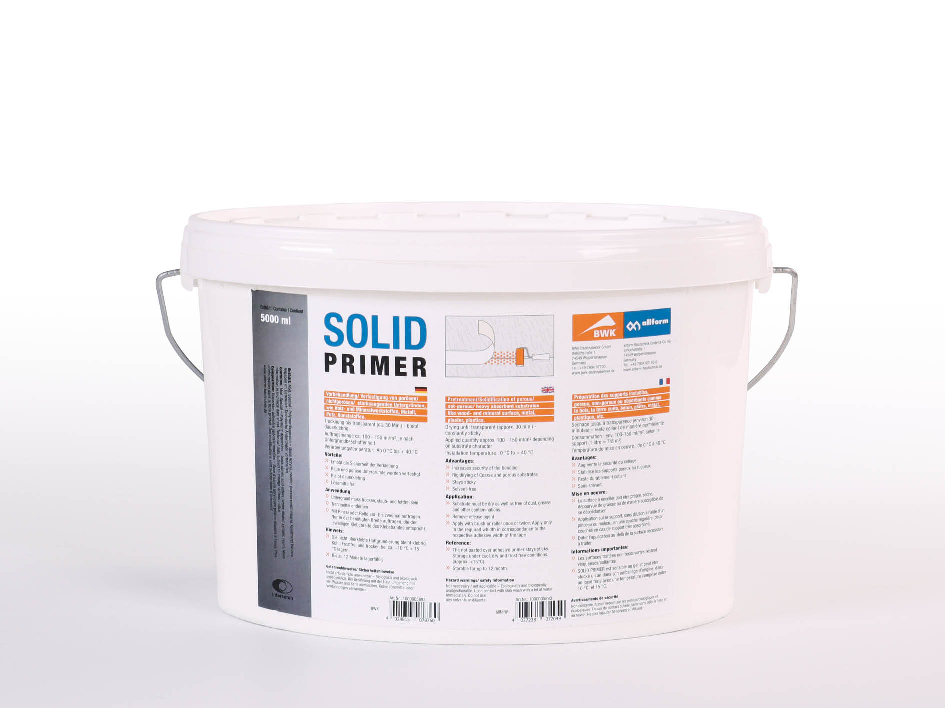 Primaire d'accrochage BWK Solid Primer sans solvant 2