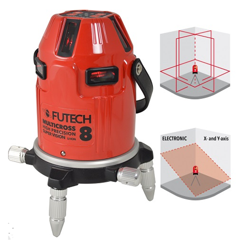 Pack niveau laser Futech MC8 HPSV trépied et cellule