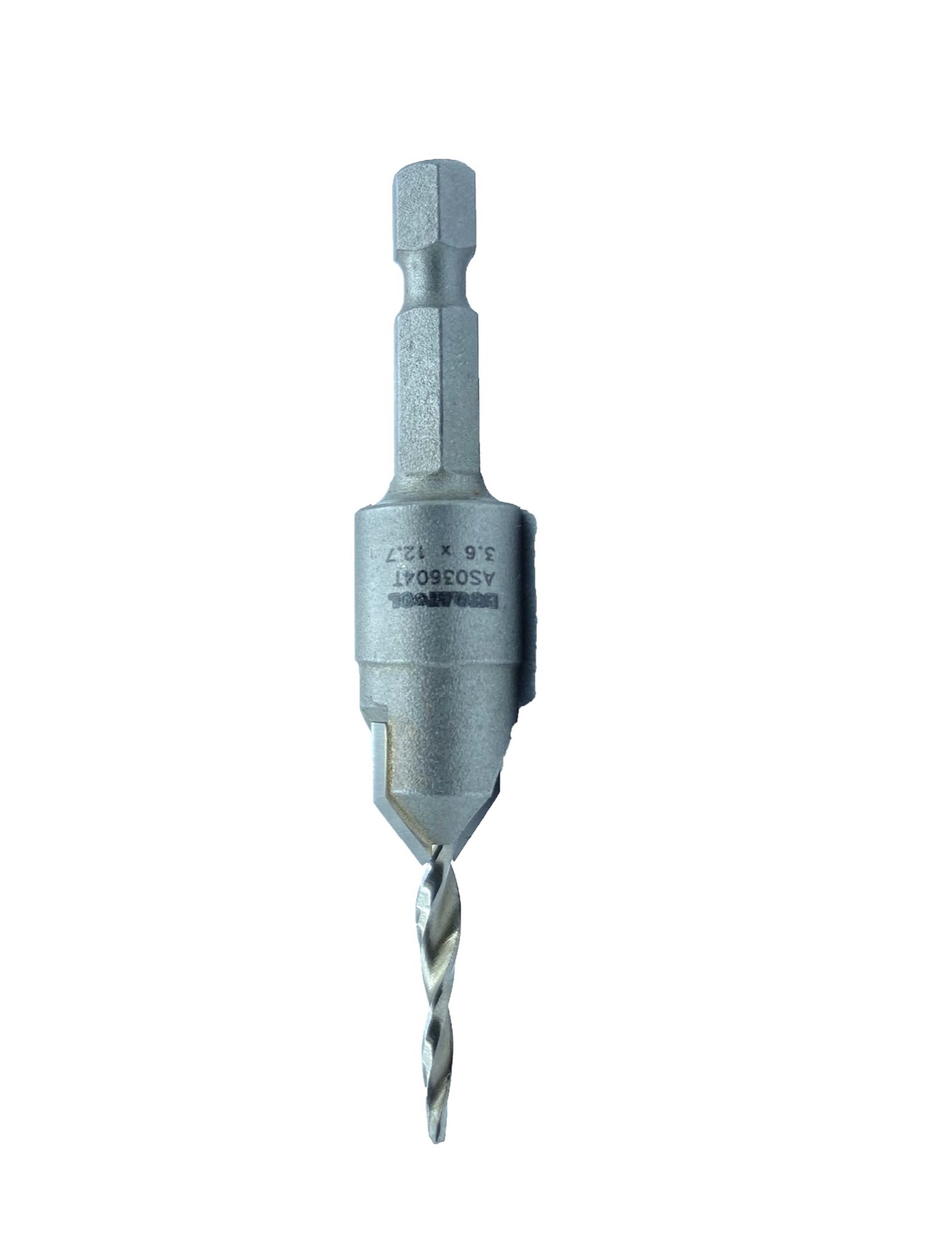 Fraise à chanfreiner TCT avec foret conique en carbure de 3.6 mm et 2