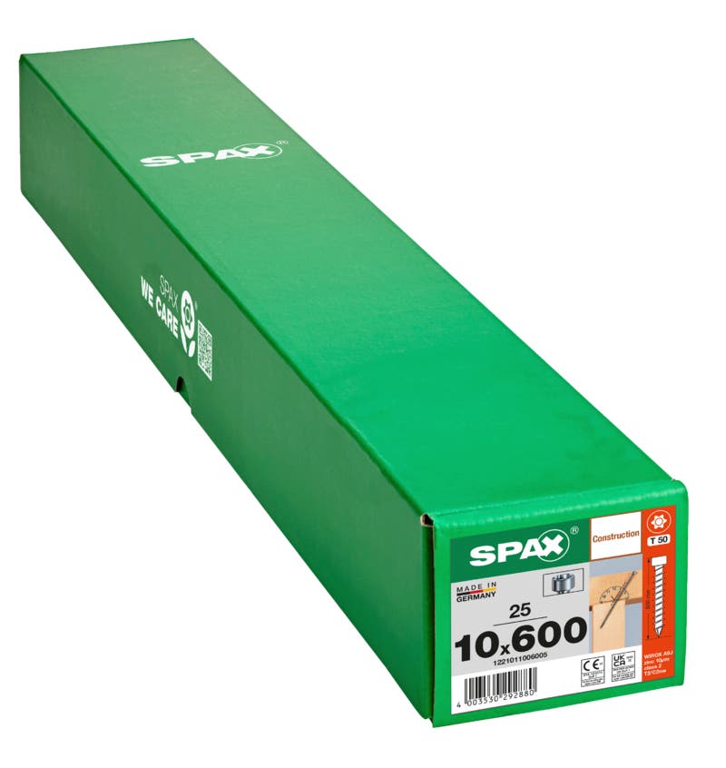 Vis à bois SPAX WIROX tête cylindrique Ø 10 mm TX filet total 5
