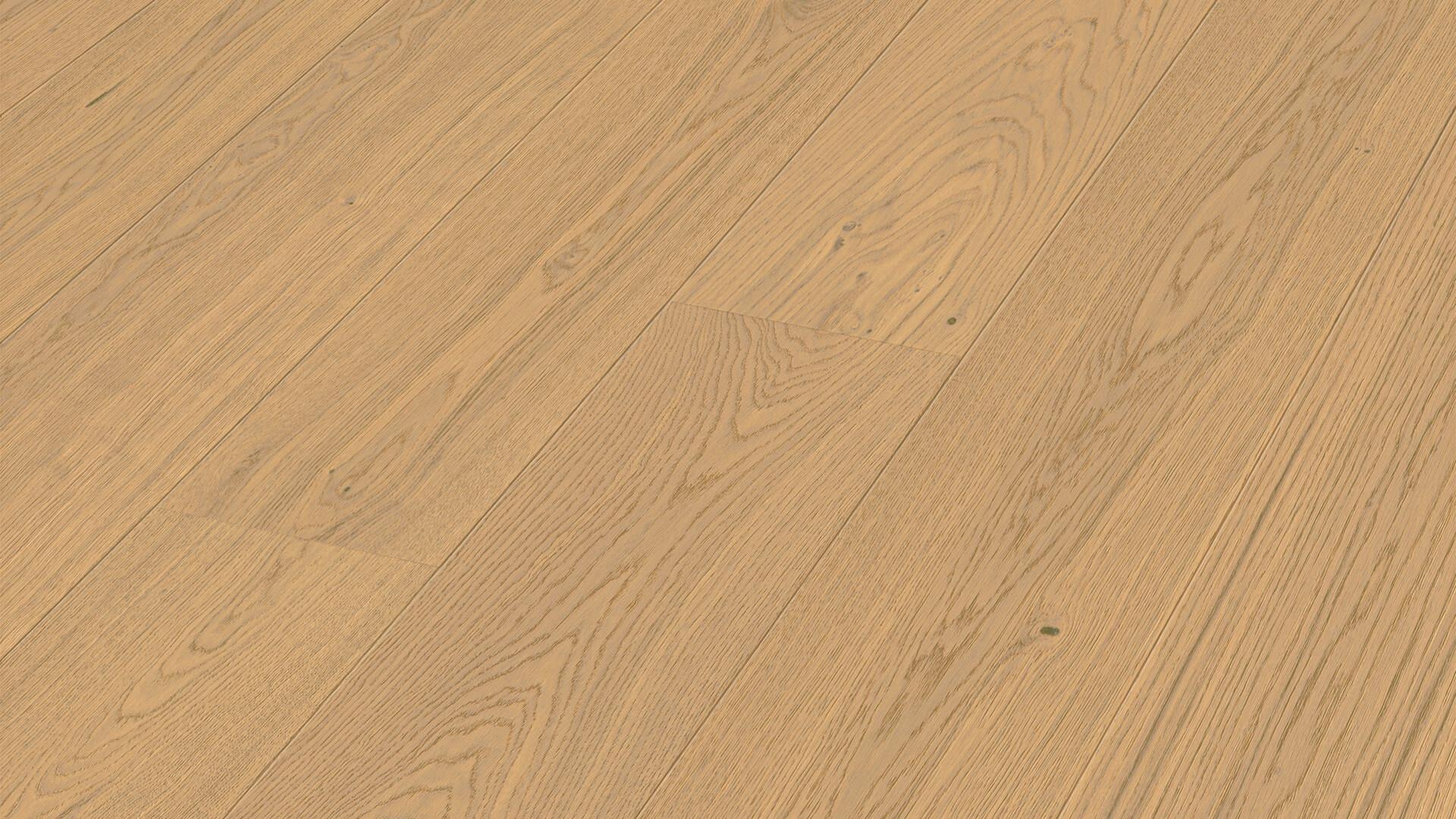 Lame de parquet contrecollé MEISTER Lindura HD 400 chêne Natural cream oak