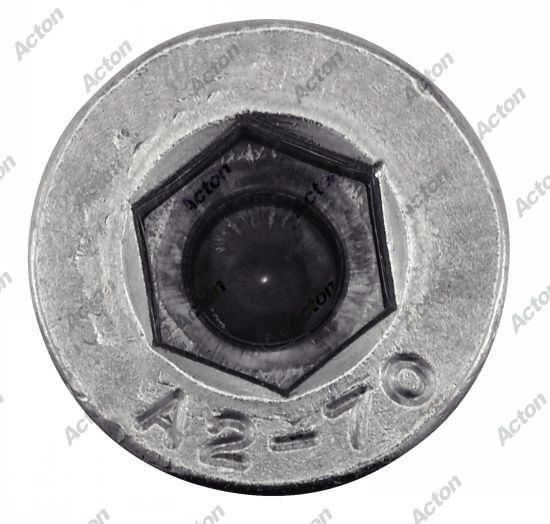 Vis à métaux DIN 6912 tête cylindrique réduite six pans creux avec 3