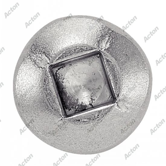 Vis autoperçantes tête cylindrique crantée empreinte carrée acier zn 3