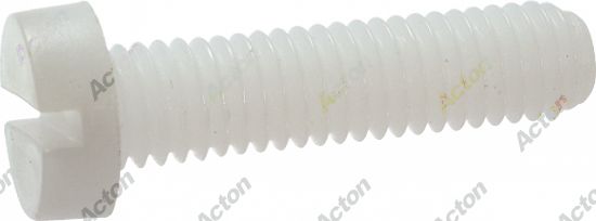 Vis nylon tête cylindrique fendue type DIN 84 Acton