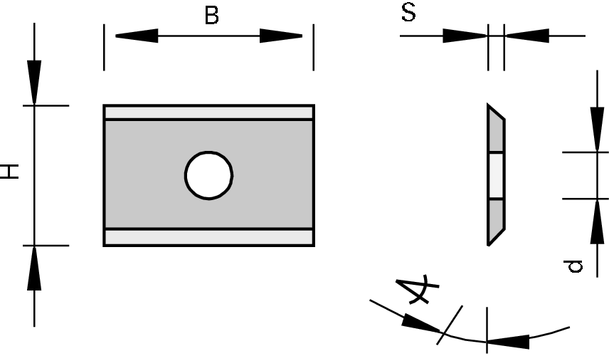 Plaquettes réversibles HW à 2 coupes LEUCO 4