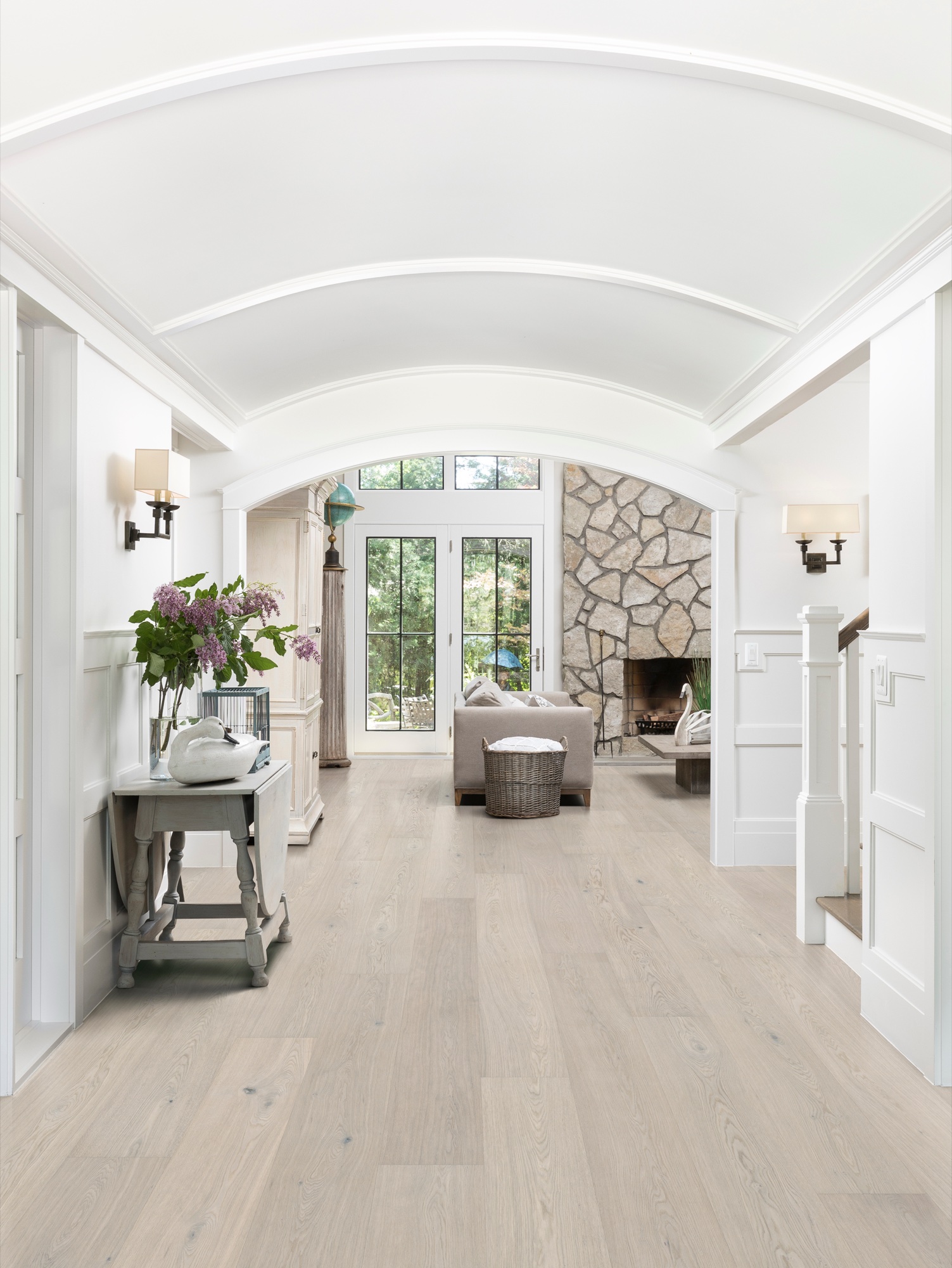 Lame de parquet hybride Bjelin Woodura Dalby chêne Powder White 2