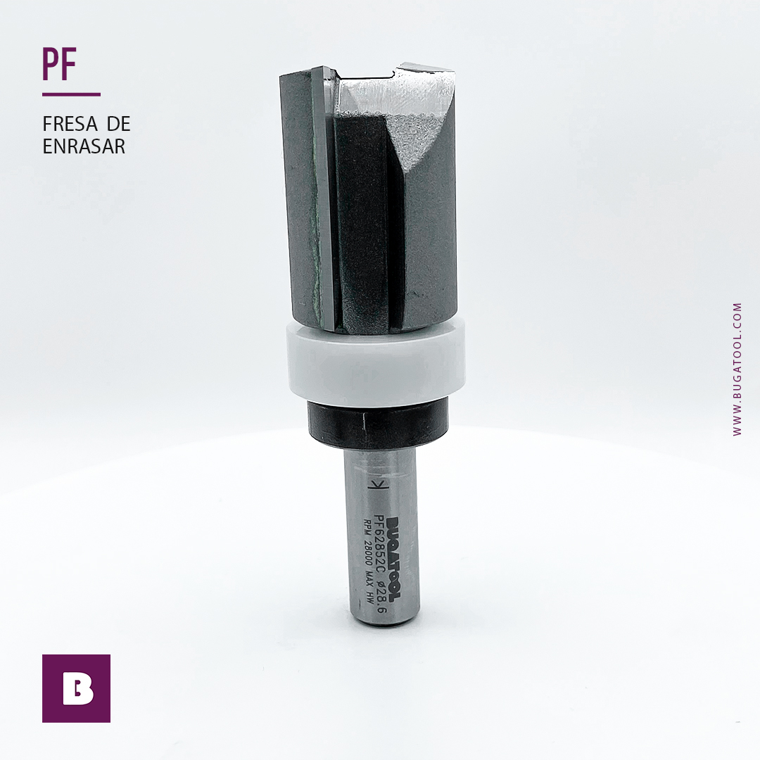 Fraise à ébarber les bords des surfaces solides avec tige S12 et