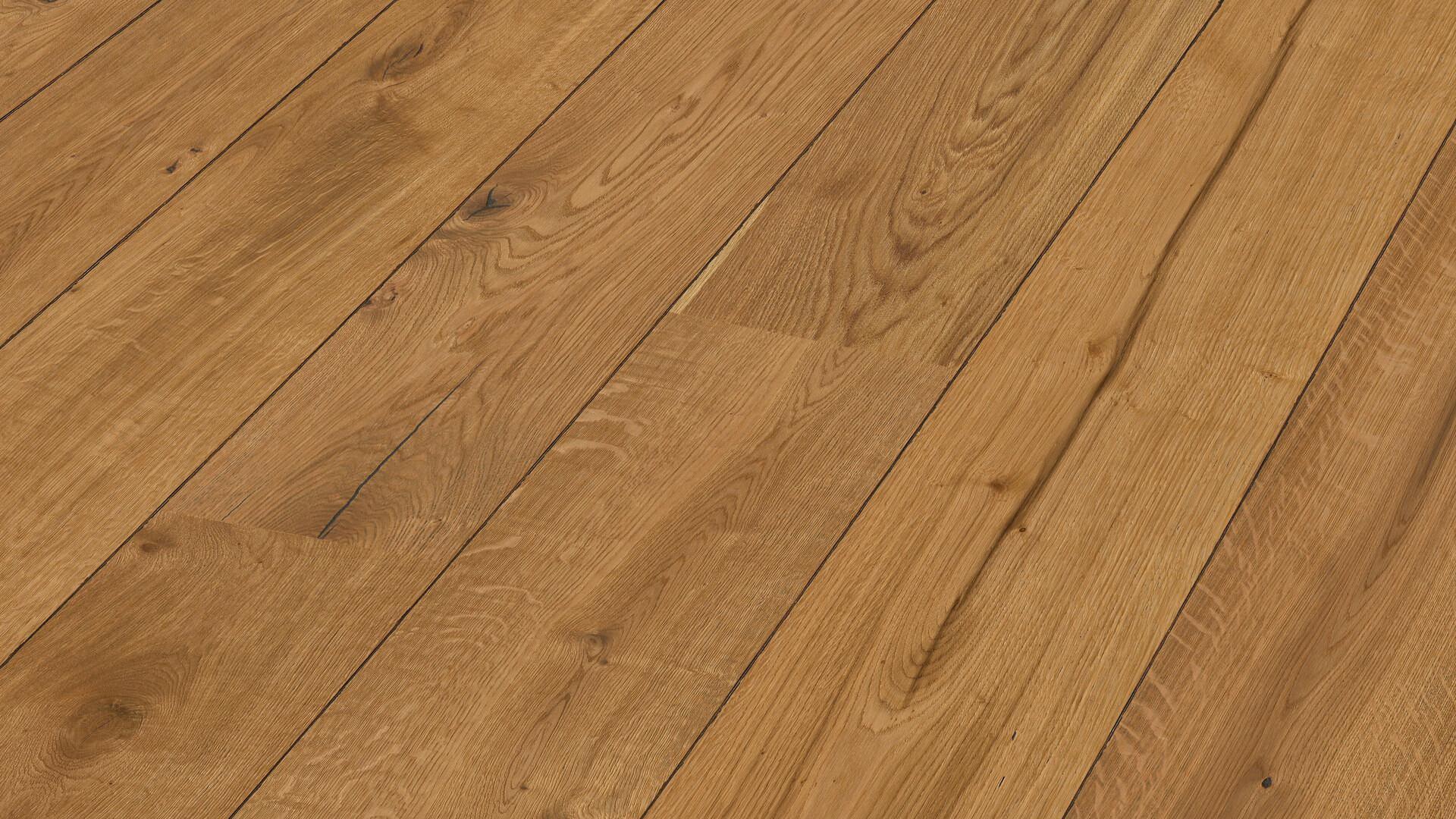 Lame de parquet contrecollé MEISTER Lindura HD 400 chêne Authentic oak huilé