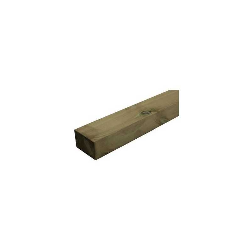Montant d'Ossature 45x95 Épicéa C24 Traité Autoclave Marron Séché Raboté 4 m