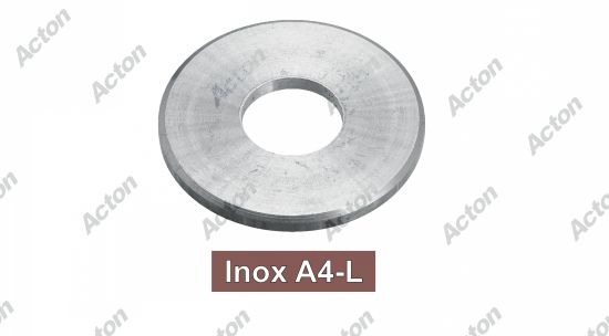 Rondelle plates moyennes decolletees type m inox A4 - NFE 25514 Acton