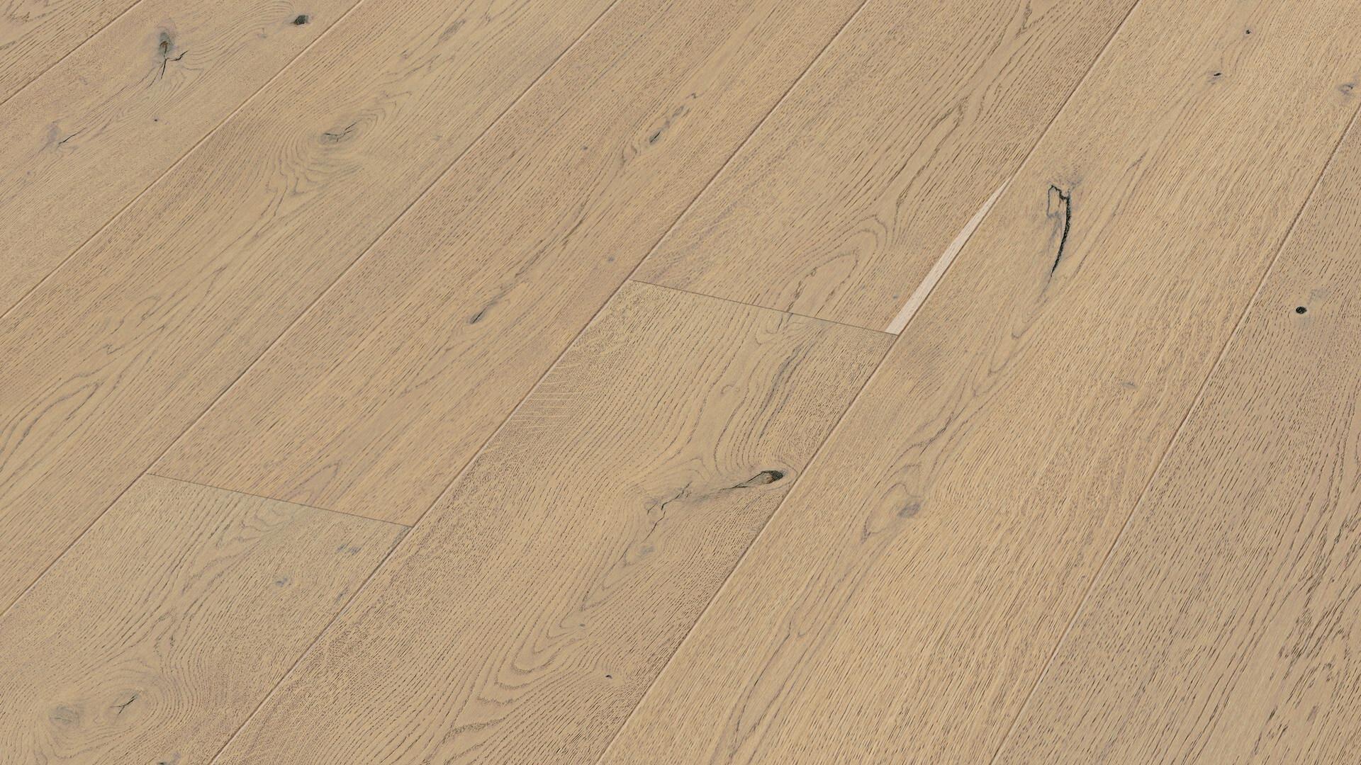 Lame de parquet contrecollé MEISTER Lindura HD 400 chêne Sand grey oak authentic