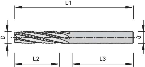 CM160 Fraise d'ébauche VHW LEUCO - revêtement CVD 2