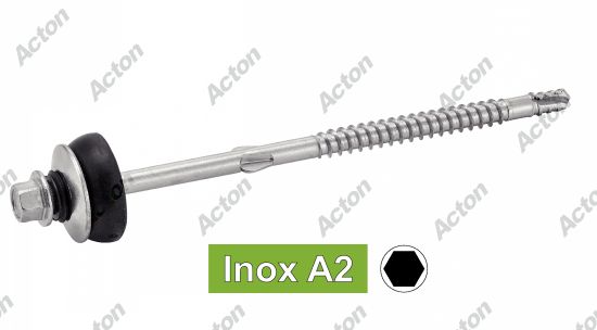 Vis autoperçantes tête hexagonale à à ailettes Pointe 3 avec