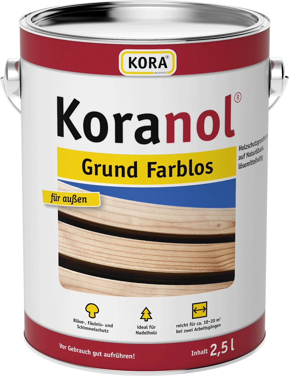 Primaire de protection bois incolore Koranol Grund Farblos