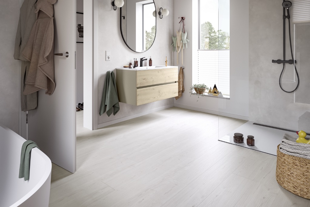 Lame de sol rigide EGGER AquaDura+ Trondheim Ash 2