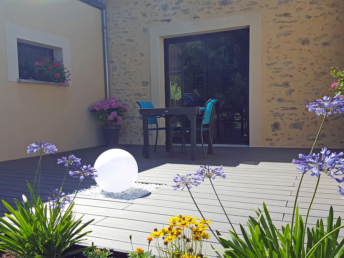 Terrasse Optima Plus Basalte 80