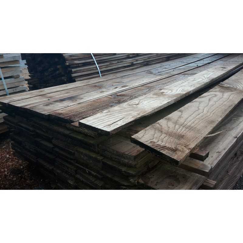 Planche Volige Liteau 18x60 Résineux Traité Autoclave Marron Cl. 3-4 Choix 2-3 en 2m 3
