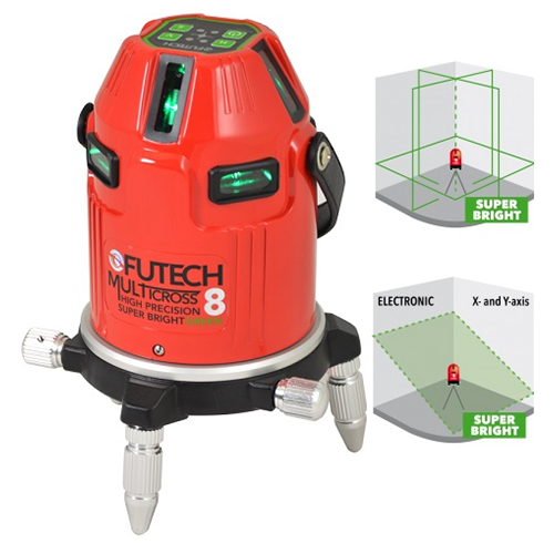 Niveau laser 8 lignes Futech Multicross 8 HPSB Vert