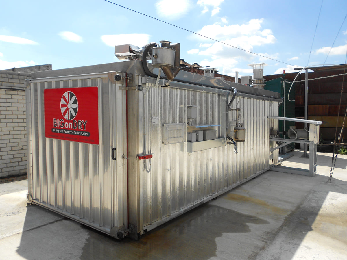 Installation de thermo-modification du bois BIGonDRY THW 2