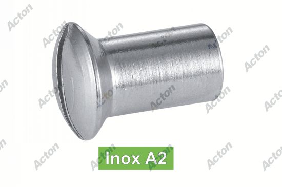 Écrou relieurs fraises bombes fendus inox A2 Acton
