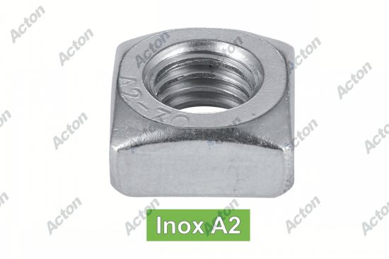 Écrou carres inox A2 - DIN 557 Acton