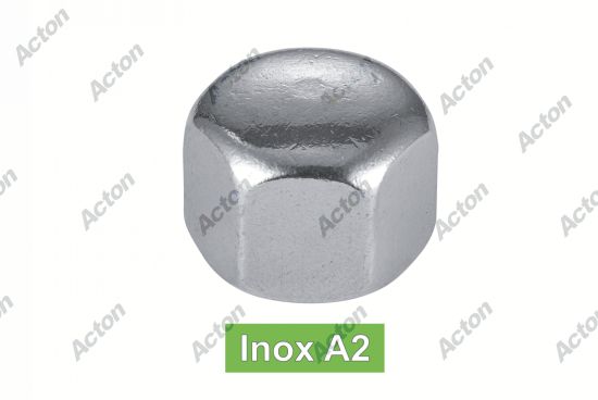 Écrou borgnes hexagonal bas inox A2 - DIN 917 Acton