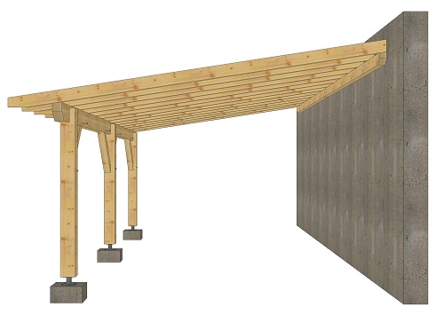 Carport en épicéa Granier 4