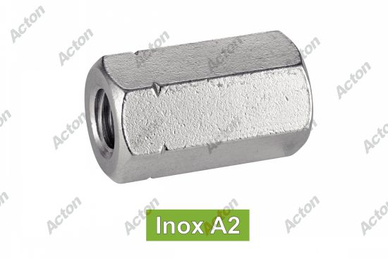 Écrou hexagonaux, m = 3XD inox A2 - DIN 6334 Acton