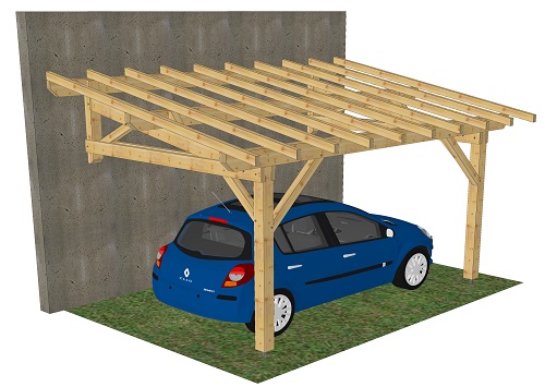 Carport en épicéa Chamechaude