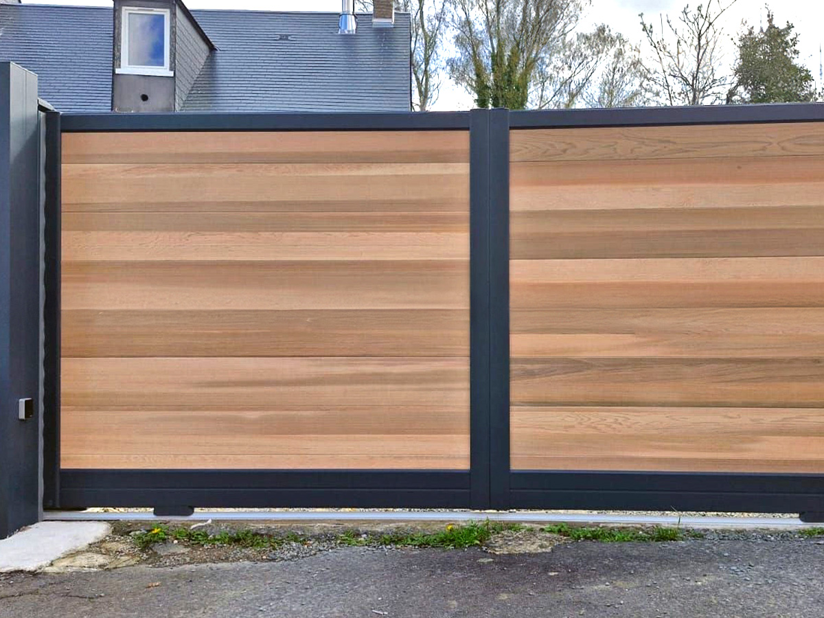 Portail coulissant Red Cedar 5