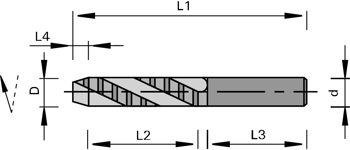 Mèche d'ébauche VHW LEUCO - usinage de portes