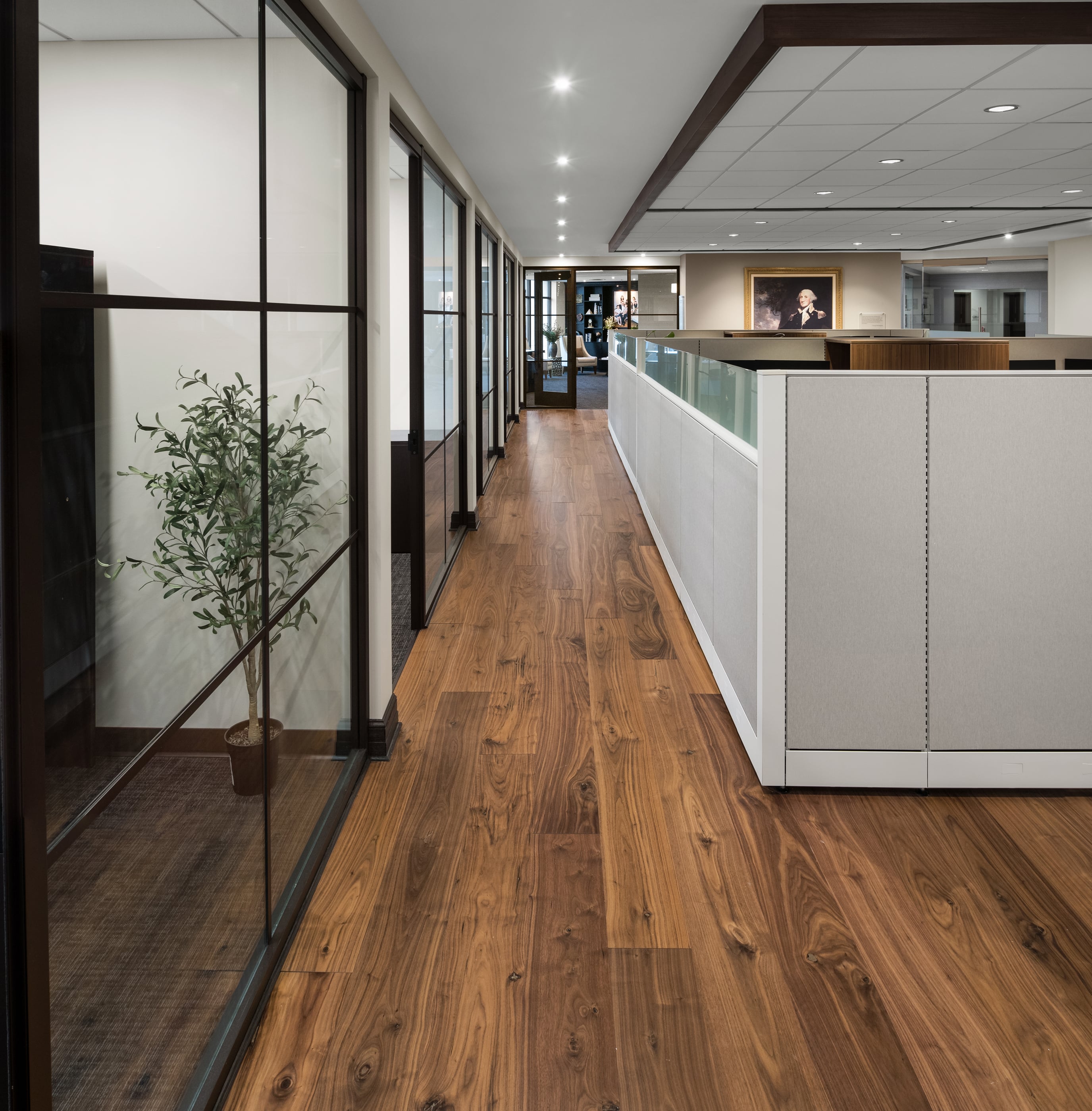Lame de parquet hybride Bjelin Woodura Humlarp noyer Natural 2