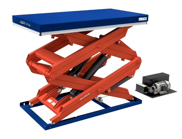 Table élévatrice double ciseaux verticaux 5 t 3