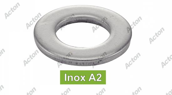 Rondelle plates etroites type z inox A2 - NFE 25514 Acton
